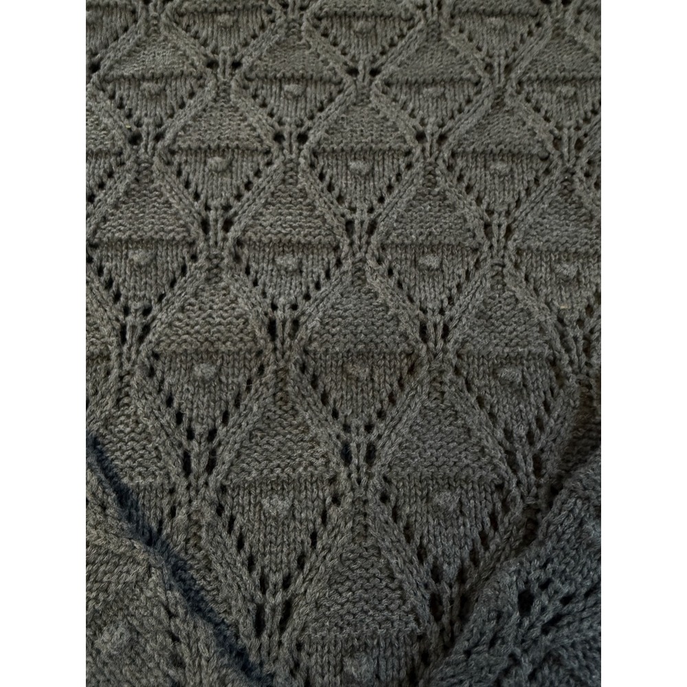 Tommy Hilfiger‎ Sweater Gray Chunky Cable Knit Long Sleeve Pullover Womens LG - Picture 2 of 4